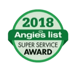 Empire Home Remodeling Angi’s List Super Service Award 2018 logo recognizing excellence in home remodeling and customer service in Milwaukee, WI